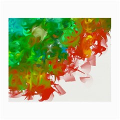 Digitally Painted Messy Paint Background Textur Small Glasses Cloth by Nexatart