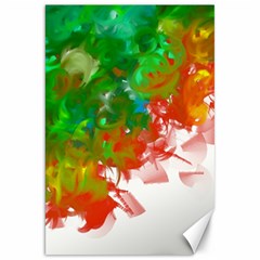 Digitally Painted Messy Paint Background Textur Canvas 20  X 30   by Nexatart