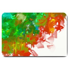 Digitally Painted Messy Paint Background Textur Large Doormat 