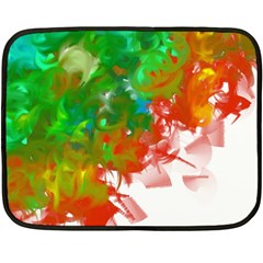 Digitally Painted Messy Paint Background Textur Double Sided Fleece Blanket (mini)  by Nexatart