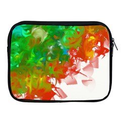 Digitally Painted Messy Paint Background Textur Apple Ipad 2/3/4 Zipper Cases by Nexatart