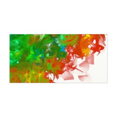 Digitally Painted Messy Paint Background Textur Yoga Headband by Nexatart