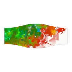 Digitally Painted Messy Paint Background Textur Stretchable Headband by Nexatart