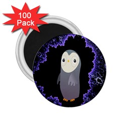 Fractal Image With Penguin Drawing 2 25  Magnets (100 Pack)  by Nexatart