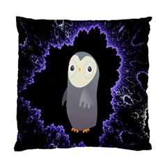 Fractal Image With Penguin Drawing Standard Cushion Case (two Sides) by Nexatart