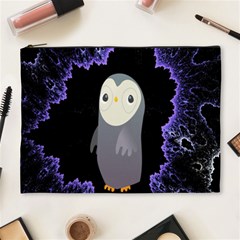 Fractal Image With Penguin Drawing Cosmetic Bag (xl) by Nexatart