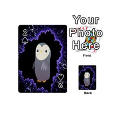 Fractal Image With Penguin Drawing Playing Cards 54 (mini)  by Nexatart