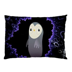 Fractal Image With Penguin Drawing Pillow Case (two Sides) by Nexatart