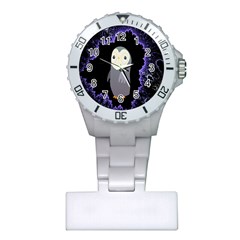 Fractal Image With Penguin Drawing Plastic Nurses Watch by Nexatart