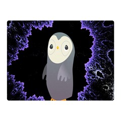 Fractal Image With Penguin Drawing Double Sided Flano Blanket (mini)  by Nexatart