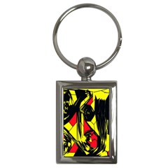 Easy Colors Abstract Pattern Key Chains (rectangle)  by Nexatart