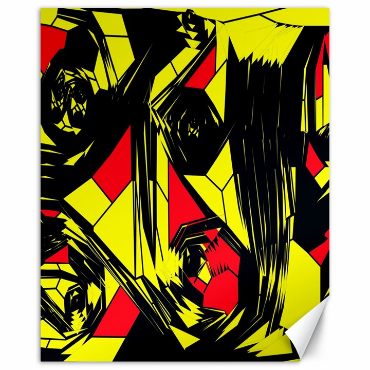 Easy Colors Abstract Pattern Canvas 16  x 20  