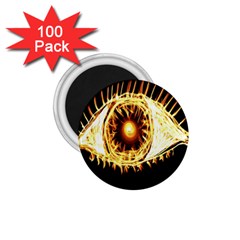 Flame Eye Burning Hot Eye Illustration 1 75  Magnets (100 Pack)  by Nexatart