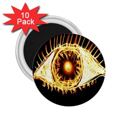 Flame Eye Burning Hot Eye Illustration 2 25  Magnets (10 Pack)  by Nexatart