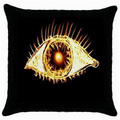 Flame Eye Burning Hot Eye Illustration Throw Pillow Case (black) by Nexatart