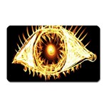 Flame Eye Burning Hot Eye Illustration Magnet (Rectangular) Front