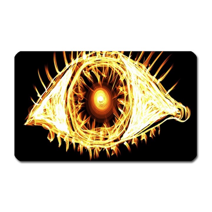 Flame Eye Burning Hot Eye Illustration Magnet (Rectangular)