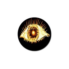 Flame Eye Burning Hot Eye Illustration Golf Ball Marker (4 Pack) by Nexatart