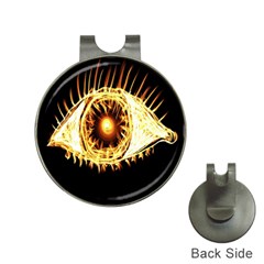 Flame Eye Burning Hot Eye Illustration Hat Clips With Golf Markers by Nexatart