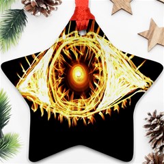 Flame Eye Burning Hot Eye Illustration Star Ornament (two Sides) by Nexatart