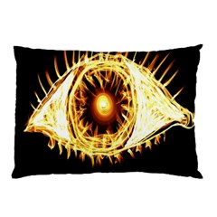 Flame Eye Burning Hot Eye Illustration Pillow Case by Nexatart