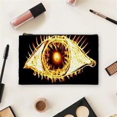 Flame Eye Burning Hot Eye Illustration Cosmetic Bag (medium)  by Nexatart