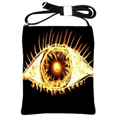 Flame Eye Burning Hot Eye Illustration Shoulder Sling Bags by Nexatart