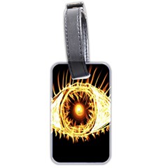 Flame Eye Burning Hot Eye Illustration Luggage Tags (two Sides) by Nexatart