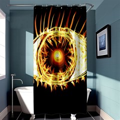 Flame Eye Burning Hot Eye Illustration Shower Curtain 36  X 72  (stall)  by Nexatart