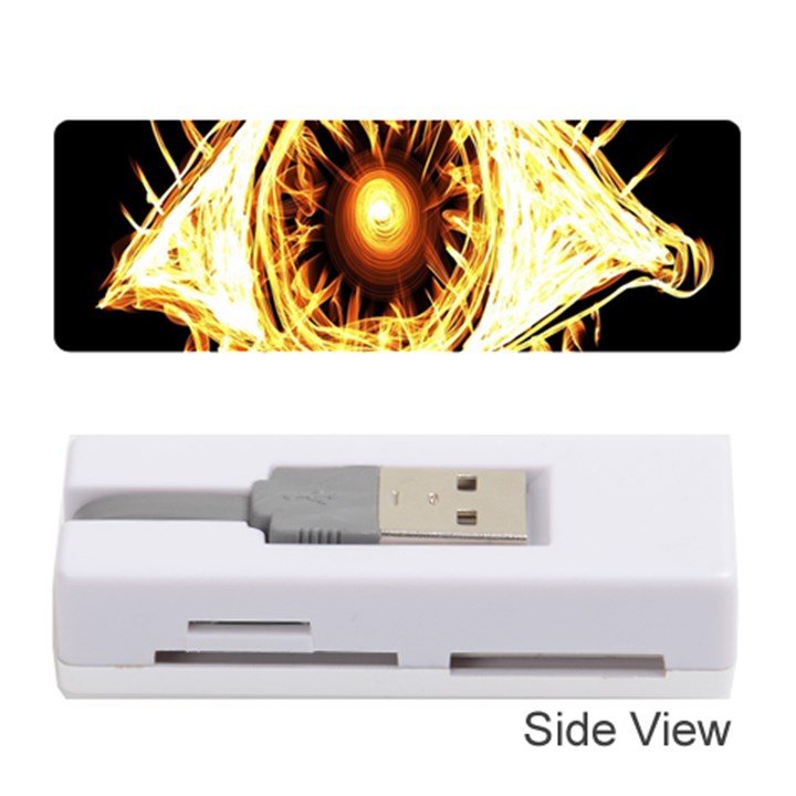 Flame Eye Burning Hot Eye Illustration Memory Card Reader (Stick) 