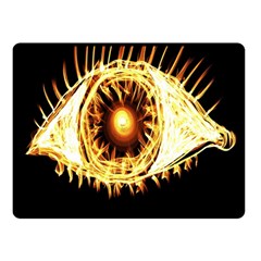 Flame Eye Burning Hot Eye Illustration Double Sided Fleece Blanket (small)  by Nexatart