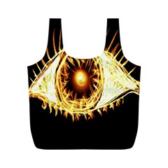 Flame Eye Burning Hot Eye Illustration Full Print Recycle Bags (m)  by Nexatart