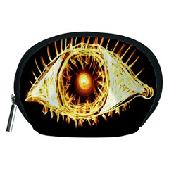 Flame Eye Burning Hot Eye Illustration Accessory Pouches (medium)  by Nexatart