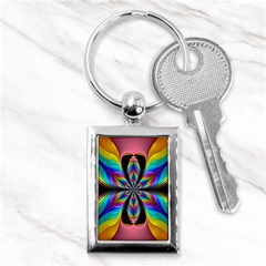 Fractal Butterfly Key Chains (rectangle)  by Nexatart