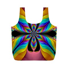 Fractal Butterfly Full Print Recycle Bags (m)  by Nexatart