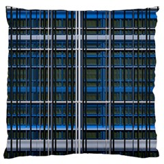 3d Effect Apartments Windows Background Large Flano Cushion Case (one Side) by Nexatart