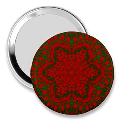 Christmas Kaleidoscope 3  Handbag Mirrors by Nexatart