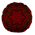 Christmas Kaleidoscope Large 18  Premium Flano Round Cushions Front