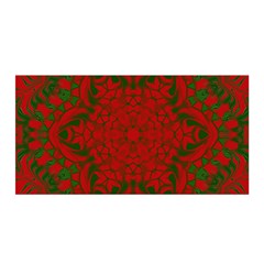 Christmas Kaleidoscope Satin Wrap by Nexatart