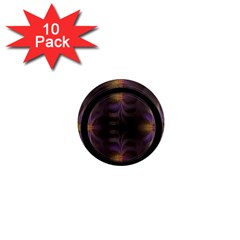 Wallpaper With Fractal Black Ring 1  Mini Magnet (10 Pack)  by Nexatart