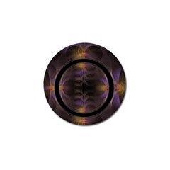 Wallpaper With Fractal Black Ring Golf Ball Marker (10 Pack) by Nexatart