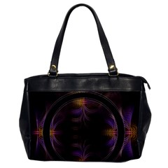 Wallpaper With Fractal Black Ring Office Handbags by Nexatart