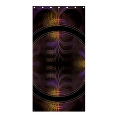 Wallpaper With Fractal Black Ring Shower Curtain 36  X 72  (stall)  by Nexatart