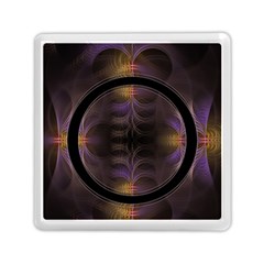 Wallpaper With Fractal Black Ring Memory Card Reader (square)  by Nexatart