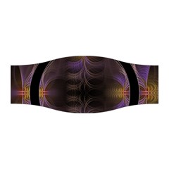 Wallpaper With Fractal Black Ring Stretchable Headband by Nexatart