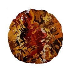 Abstraction Abstract Pattern Standard 15  Premium Flano Round Cushions by Nexatart