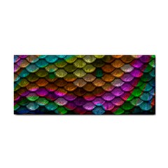 Fish Scales Pattern Background In Rainbow Colors Wallpaper Cosmetic Storage Cases