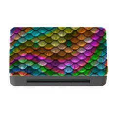 Fish Scales Pattern Background In Rainbow Colors Wallpaper Memory Card Reader With Cf by Nexatart