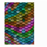 Fish Scales Pattern Background In Rainbow Colors Wallpaper Large Garden Flag (Two Sides) Front