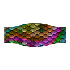 Fish Scales Pattern Background In Rainbow Colors Wallpaper Stretchable Headband